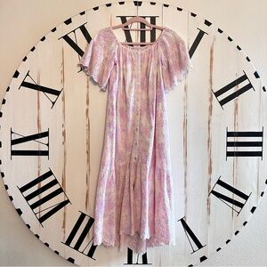 Eyelet Blush & Cream Dress